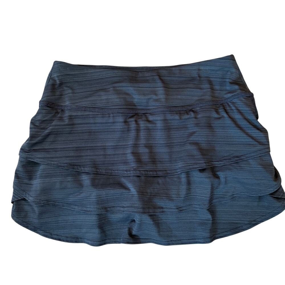 Athleta Black Swagger Tier Ruffle Tennis Skirt Skort Womens Size Small